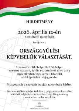hirdetmény - 2026